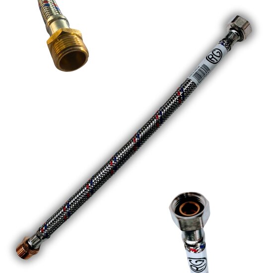 Flexibel DN8 3/8&quot;M/F 35 cm