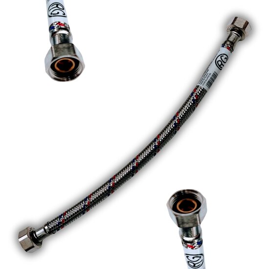 Flexibel DN8 1/2-1/2&quot; F/F 30 cm