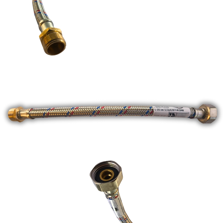 Flexibel 1/2" M/F DN8 35cm