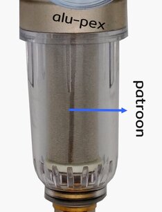 Filterpatroon inox voor drukverminderaar