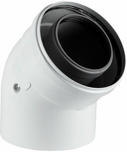 Schouwbocht 60/100 45° ALU-PP