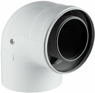 Schouwbocht 60/100 90° ALU-PP