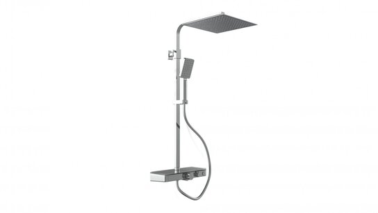 Douchekraan set chrome/antraciet