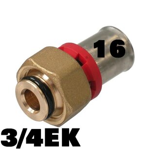 2 Delig pers puntstuk 3/4EK-16mm