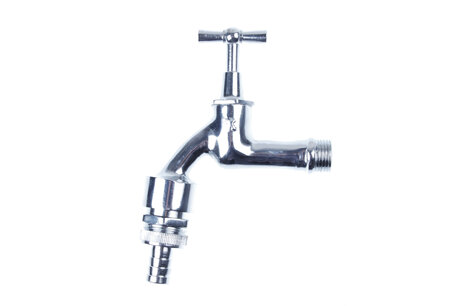 Dienstkraan met terugslagklep