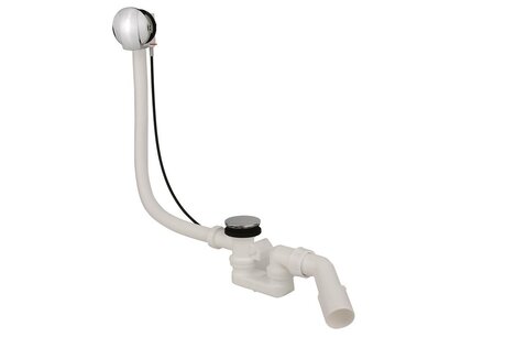 Badsifon 40/50mm met overloop en automatische lediging