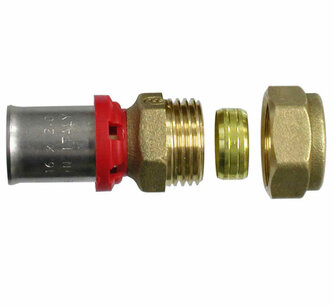 Overgang ALUPEX - koper 20-15mm