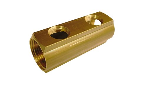 Verdeler met 2x 1/2"