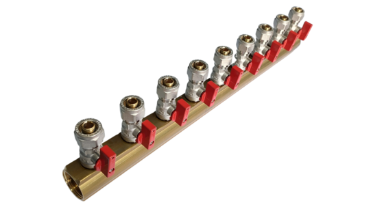 Verdeler 9x 16mm rood