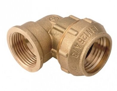 Overgangstuk haaks PE 32 - 1"F