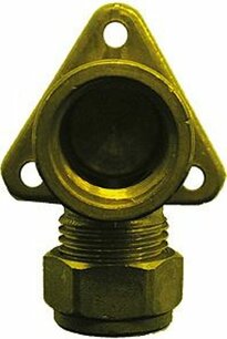 Muurplaat knelkoppeling 15mm 1/2"