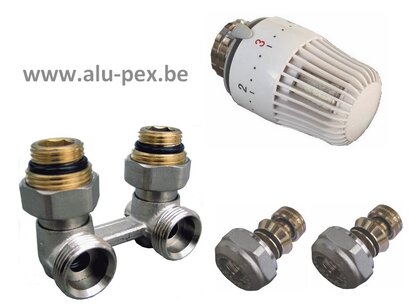 Radiator H-onderblok haaks